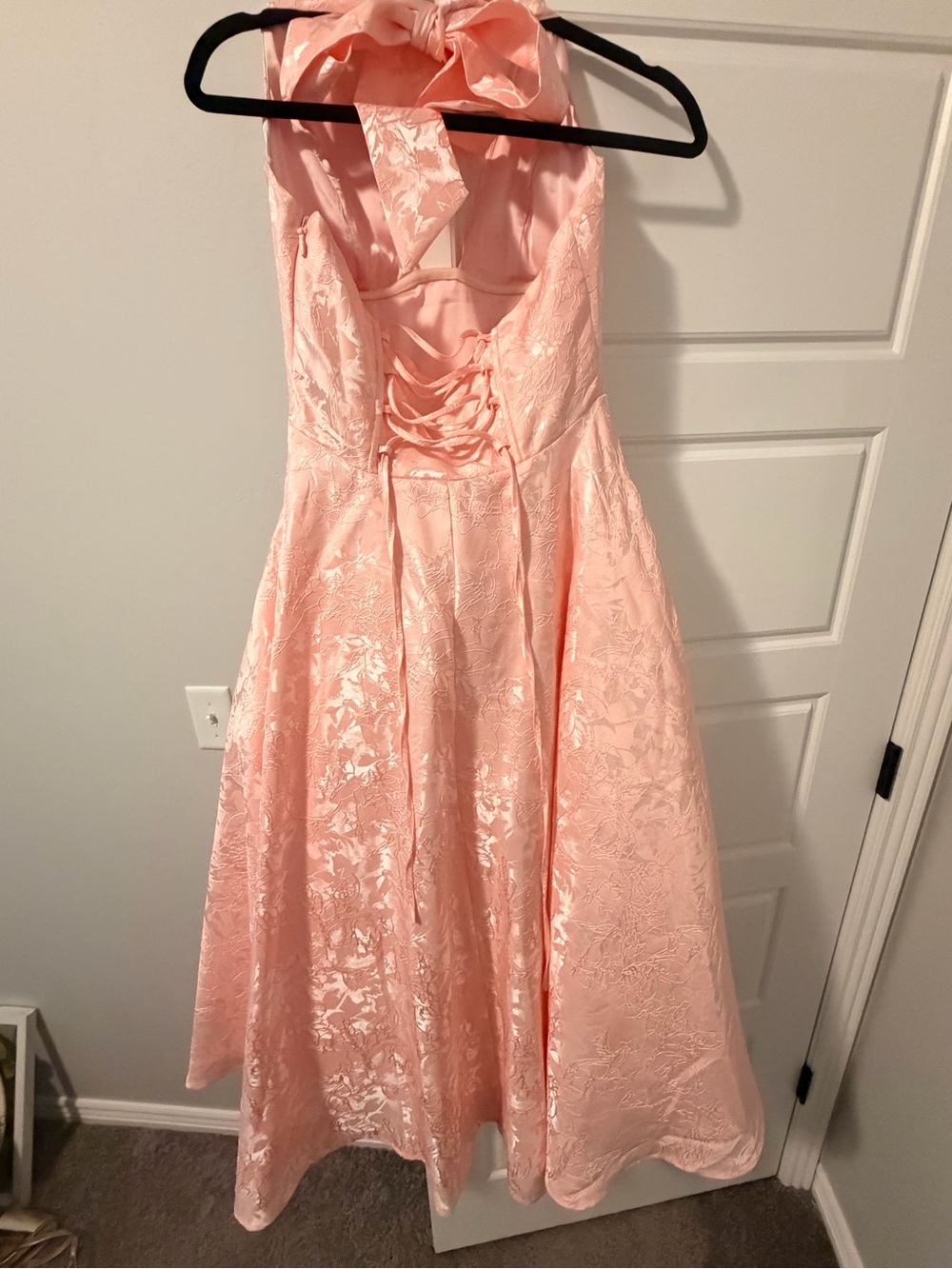 BabyBoo Halterneck Pink Dress - Picture 3 of 6